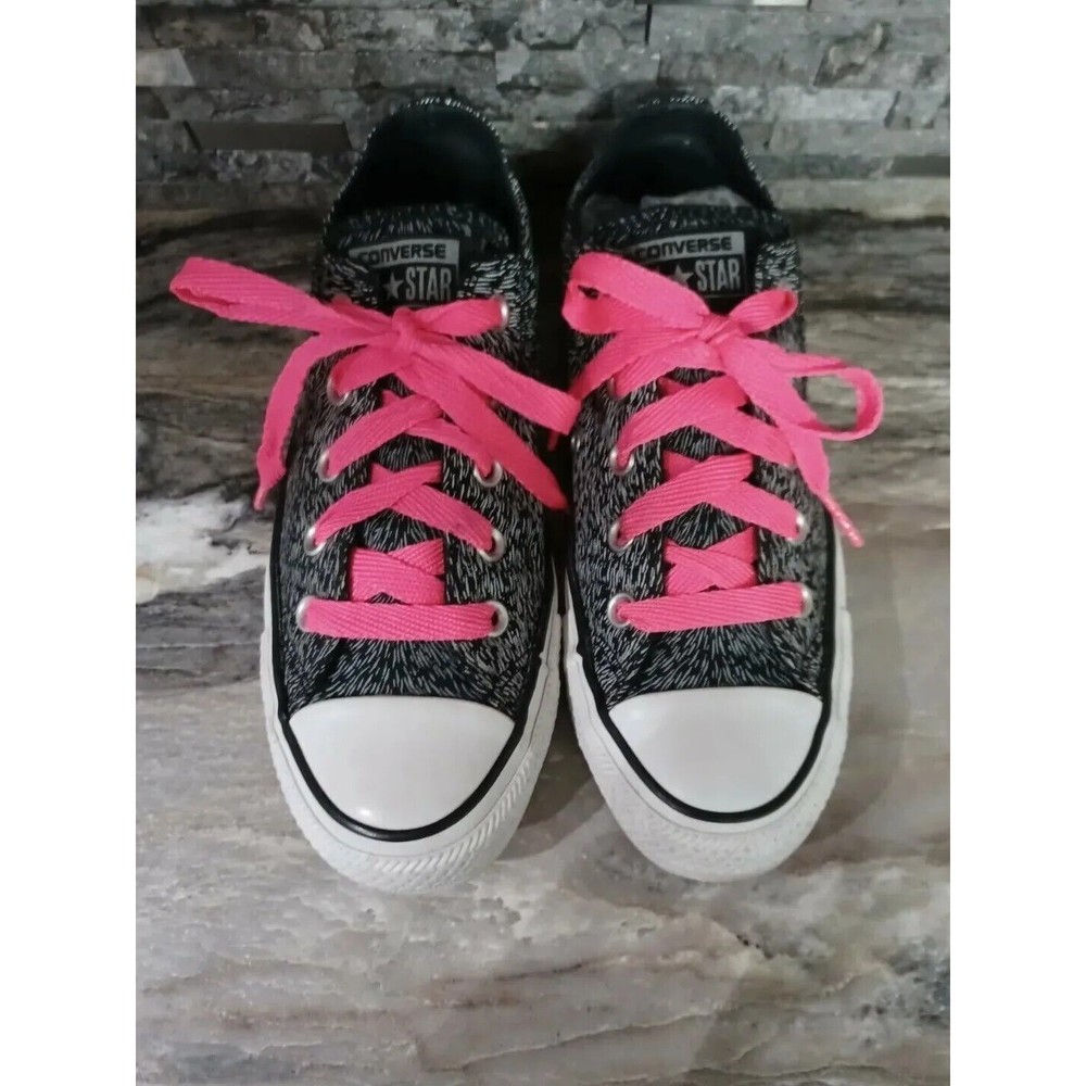 Converse Reflective Womens Sz 6 Chuck Taylor Zebra LaceUp Athletic Sneaker